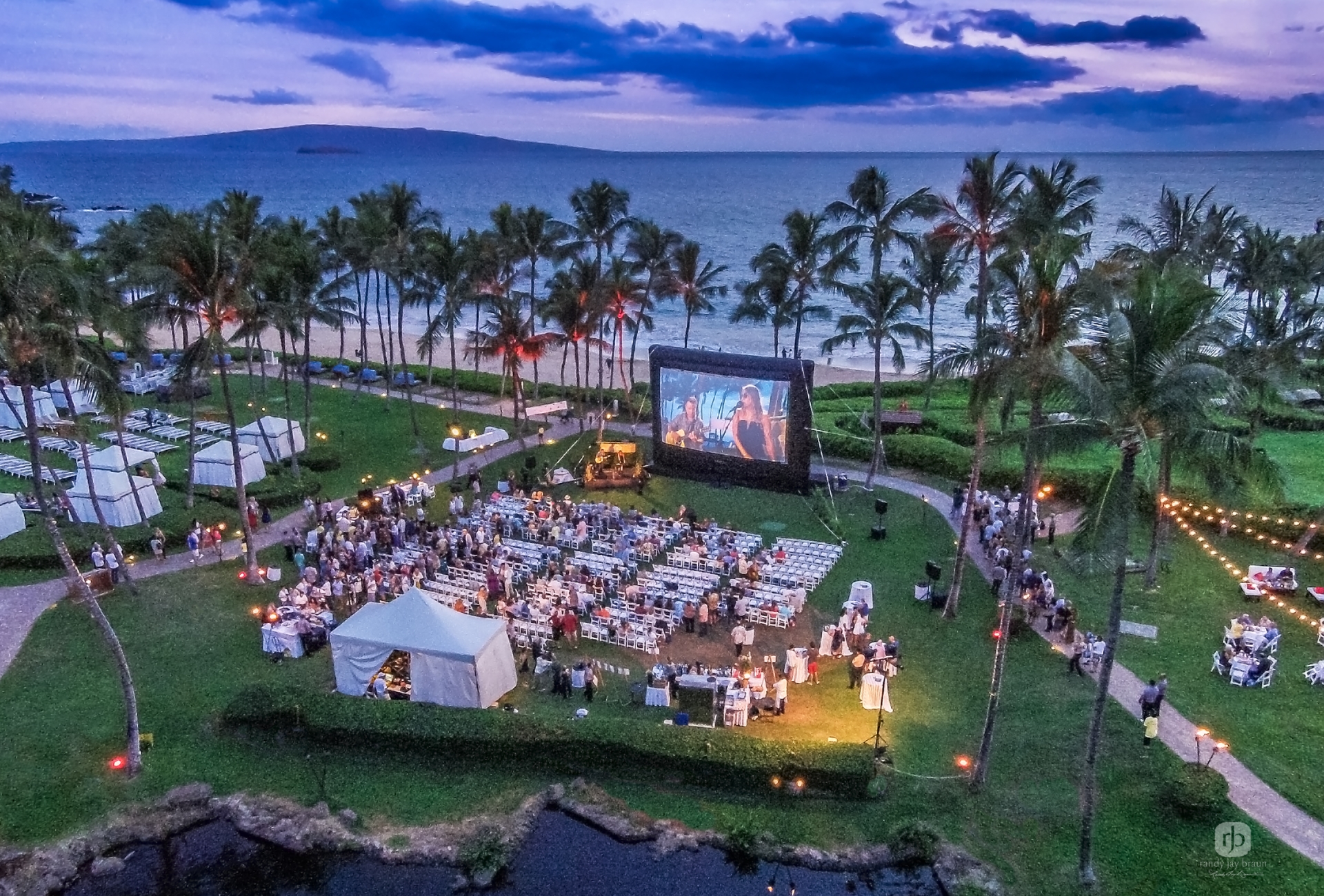 big screen chapel lawn