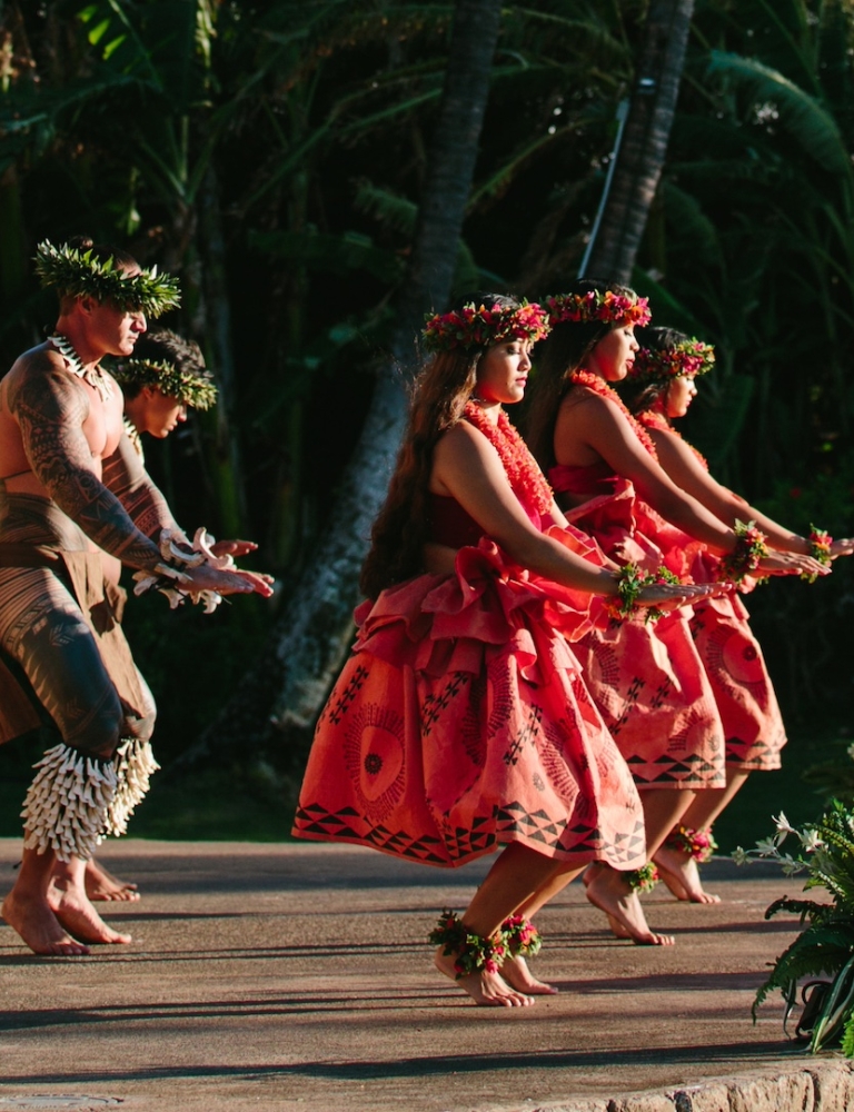Dancers performing a Luau